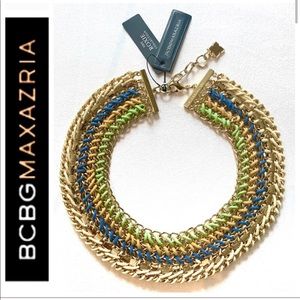 NEW BCBGMAXAZRIA Goldtone Rope The ROXIE NECKLACE